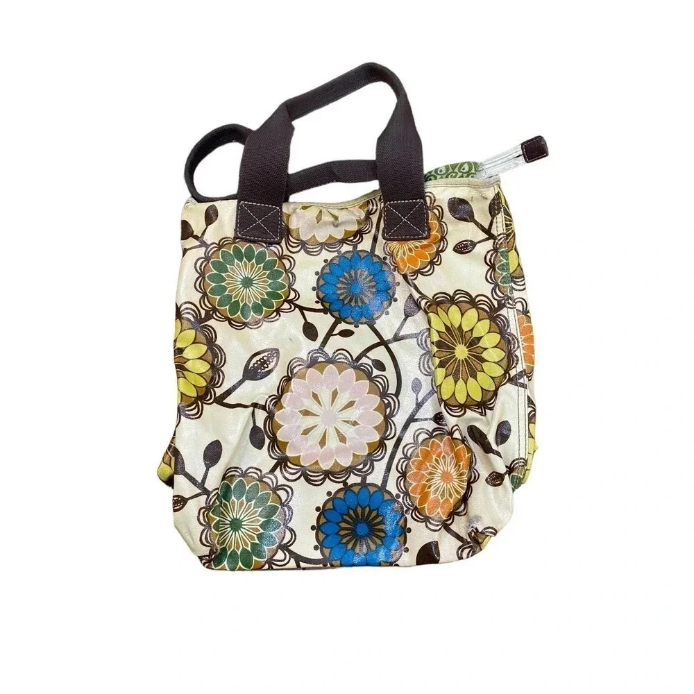 Fossil Women's Multicolor Floral Print Canvas Shoulder Bag